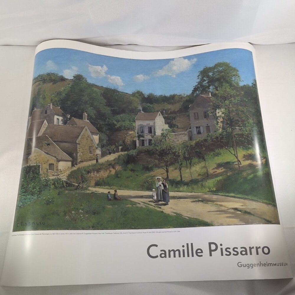 Camille Pissarro The Hermitage at Pontoise Guggenheim Museum Poster Print 27x24